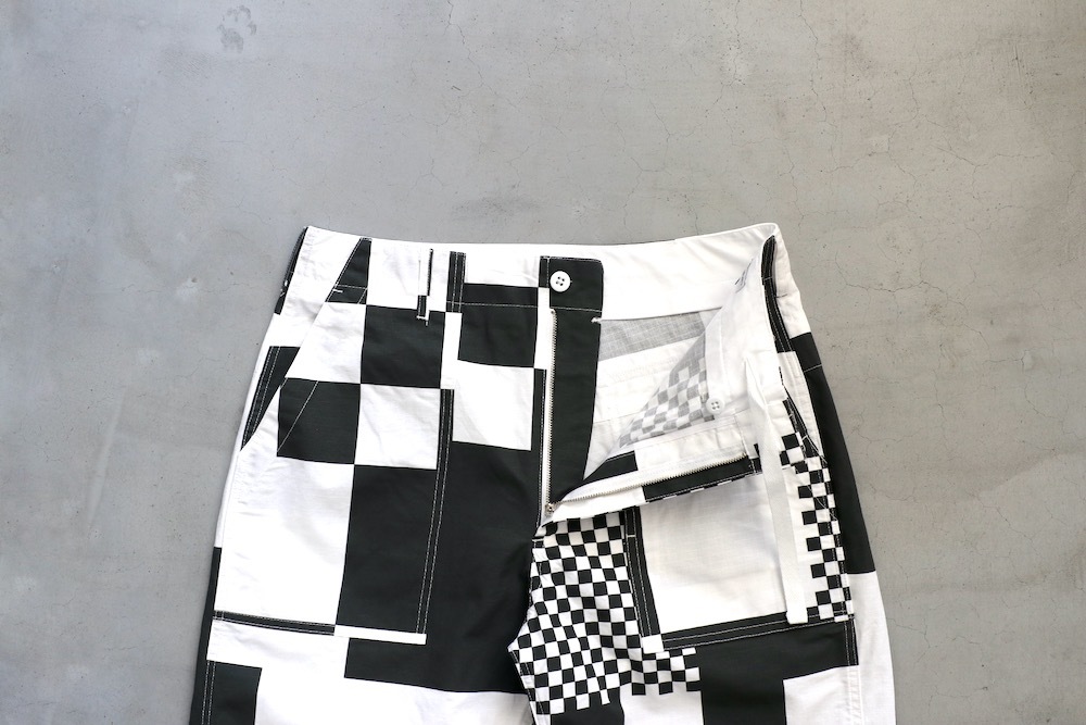 Engineered Garments (���󥸥˥����ɥ�������) "Fatigue Short - CHECKER PRINT COTTON RIPSTOP"
