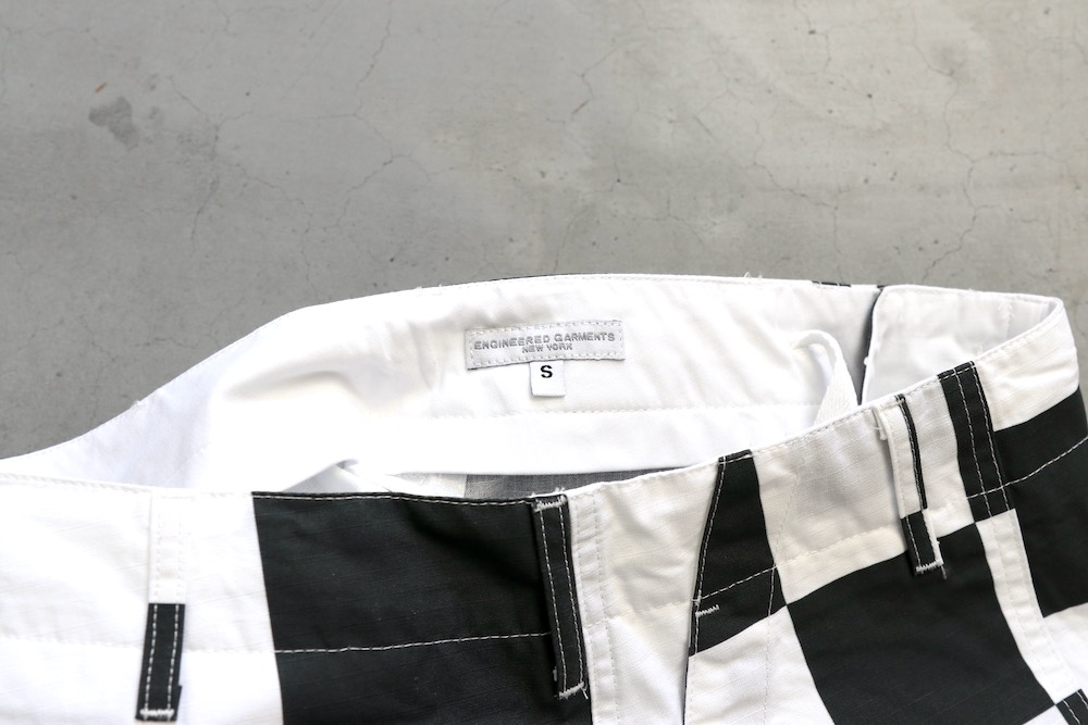 Engineered Garments (���󥸥˥����ɥ�������) "Fatigue Short - CHECKER PRINT COTTON RIPSTOP"