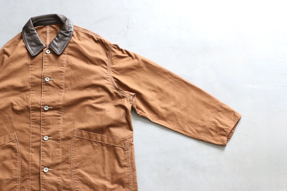 FreshService(�ե�å��奵���ӥ�) "COTTON CANVAS LEATHER COLLAR WORK JACKET"