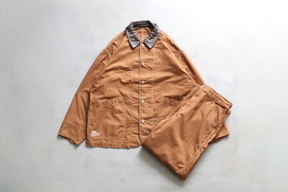 FreshService(�ե�å��奵���ӥ�) "COTTON CANVAS LEATHER COLLAR WORK JACKET"