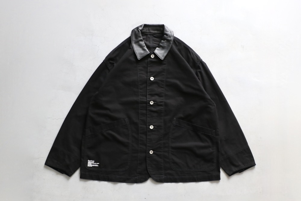 FreshService(�ե�å��奵���ӥ�) "COTTON CANVAS LEATHER COLLAR WORK JACKET"