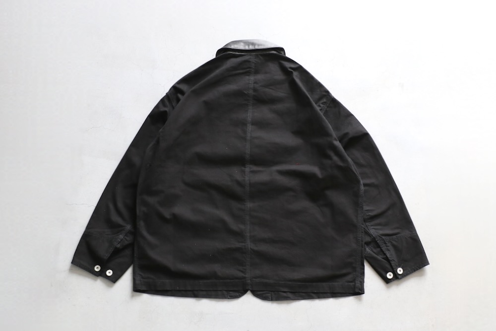 FreshService(�ե�å��奵���ӥ�) "COTTON CANVAS LEATHER COLLAR WORK JACKET"