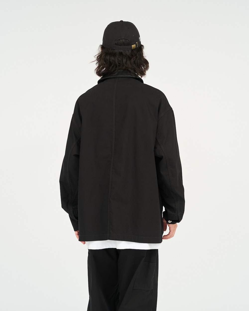 FreshService(�ե�å��奵���ӥ�) "COTTON CANVAS LEATHER COLLAR WORK JACKET"