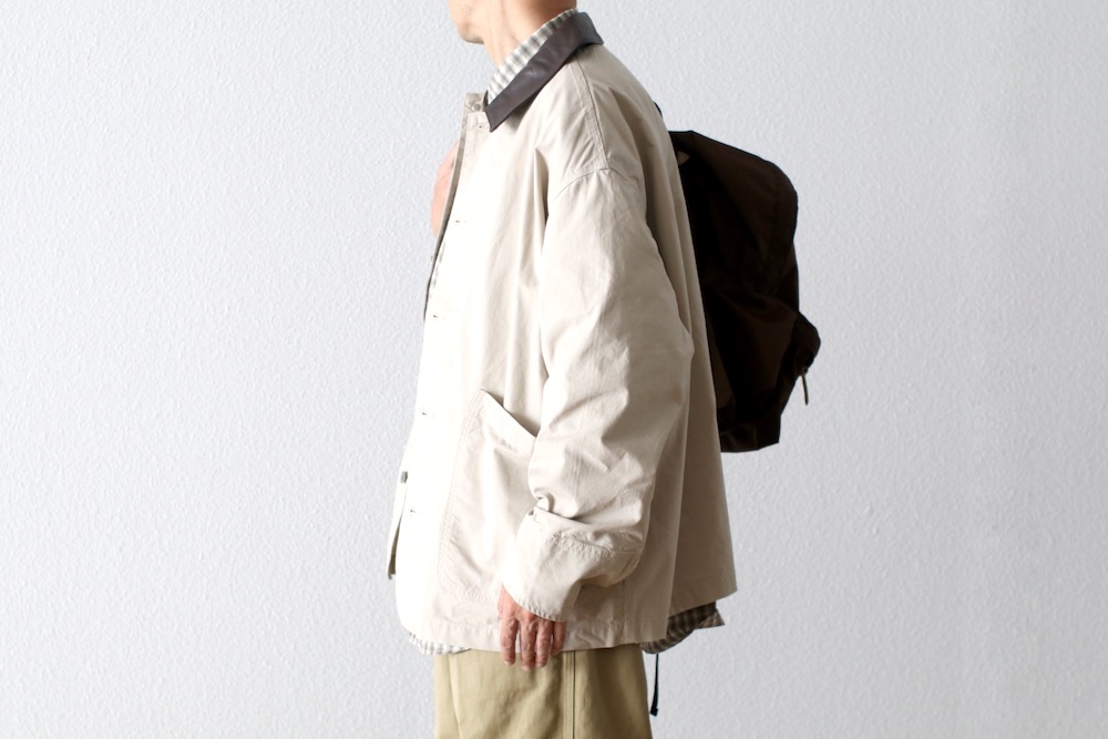 FreshService(�ե�å��奵���ӥ�) "COTTON CANVAS LEATHER COLLAR WORK JACKET"