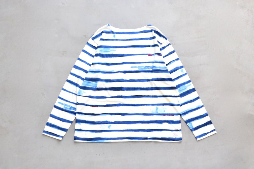 トップス Porter classic Artist Border Crewneck Porter Classic(ポータークラシック) 