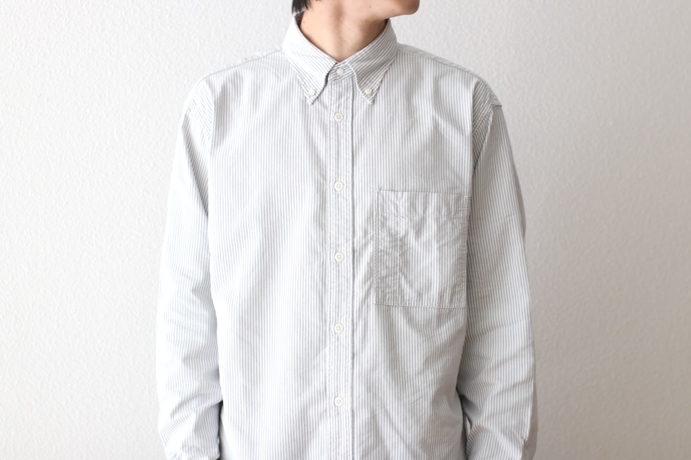 THE NORTH FACE PURPLE LABEL (�� �Ρ��� �ե����� �ѡ��ץ� �졼�٥�) "Button Down Striped Field Shirt"