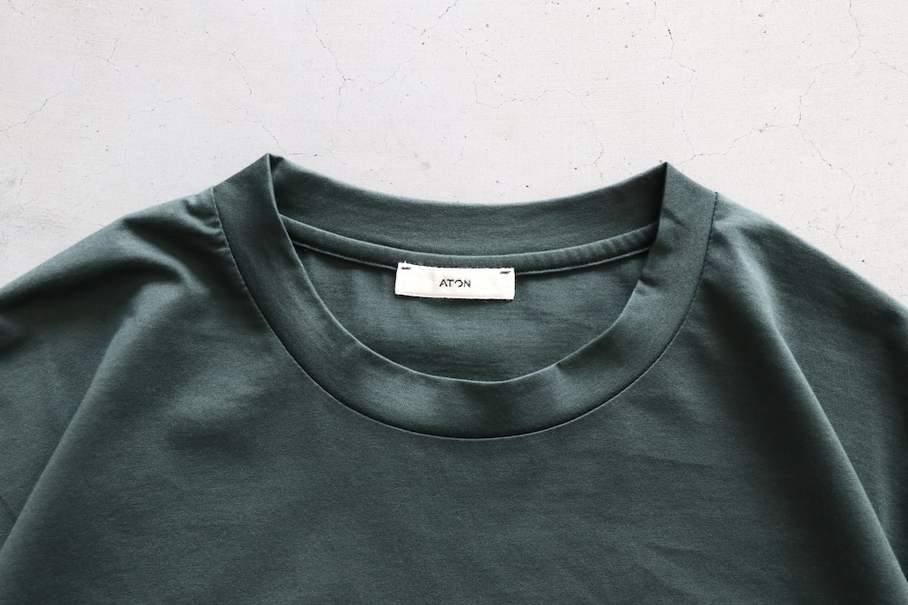 ATON エイトン ATON (エイトン) GARMENT DYED URAKE | OVERSIZED PULLOVER