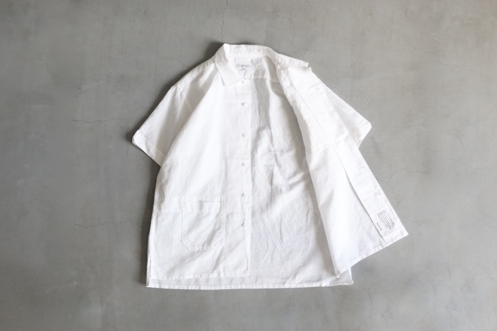 エンジニアードガーメンツ キャンプシャツ 半袖 白 Engineered Garments (エンジニアードガーメンツ) 