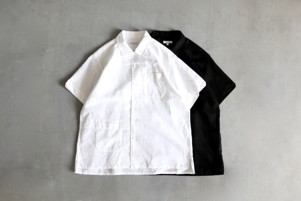 美品 エンジニアードガーメンツ キャンプシャツ 刺繍デザイン ベージュ XS ENGINEERED GARMENTS（エンジニアードガーメンツ）