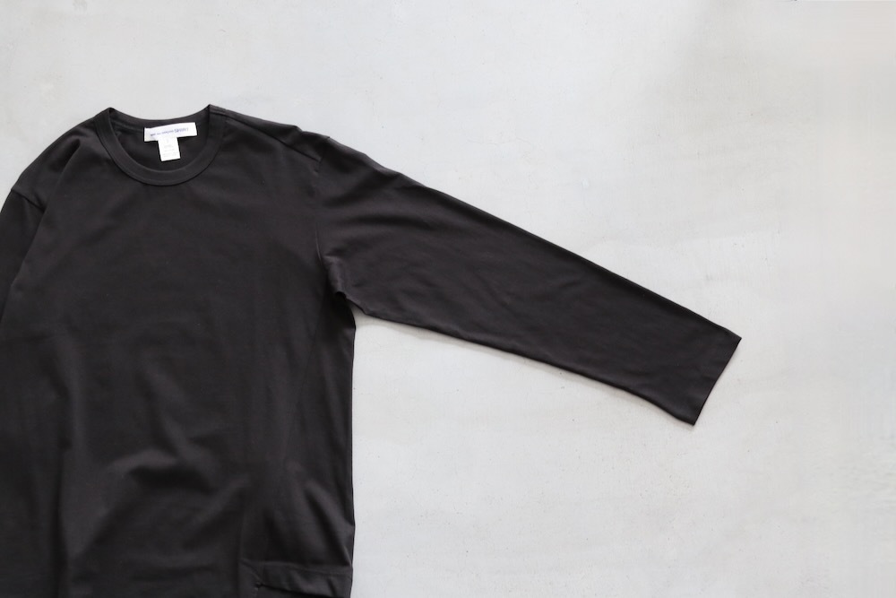 COMME des GARCONS SHIRT(���� �� ����륽�� �����) "Bias Cotton Jersey Plain L/S TEE FO-T015-051"