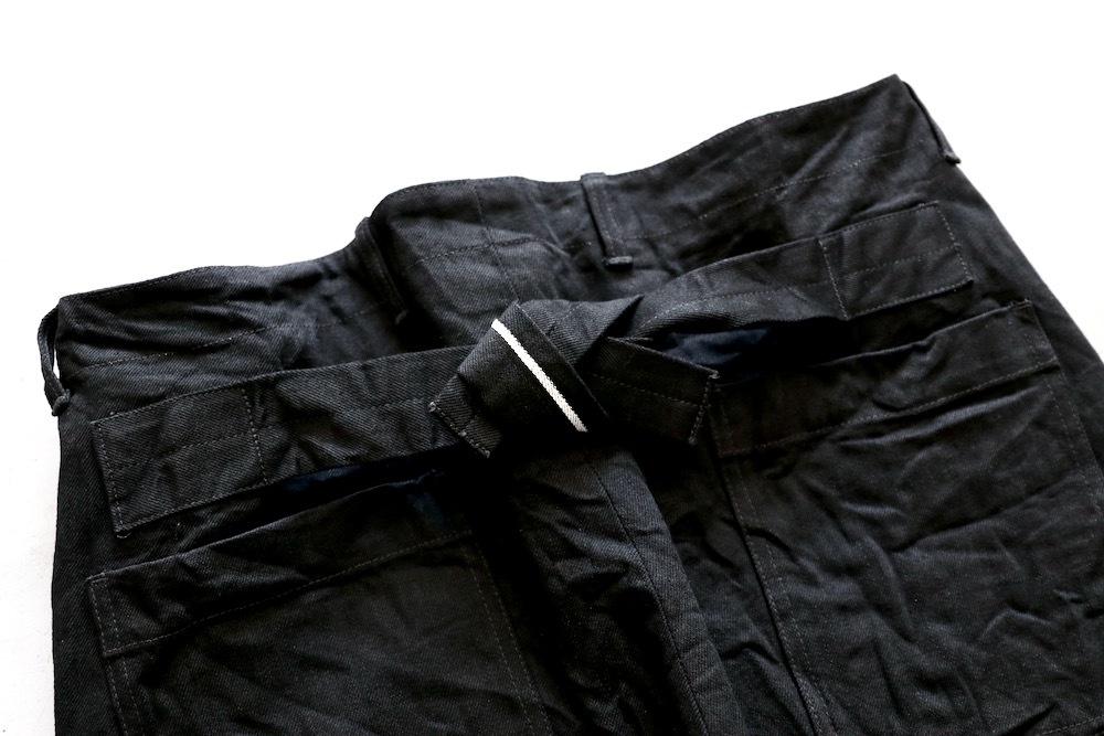 WOMEN'STOUJOURSʥȥ塼ˡBack String Waist Overalls - 14OZ. SELVAGE CLASSIC DENIM CLOTH (BLACK)