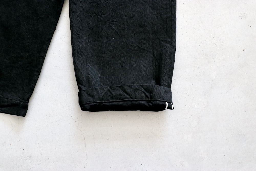 WOMEN'STOUJOURSʥȥ塼ˡBack String Waist Overalls - 14OZ. SELVAGE CLASSIC DENIM CLOTH (BLACK)