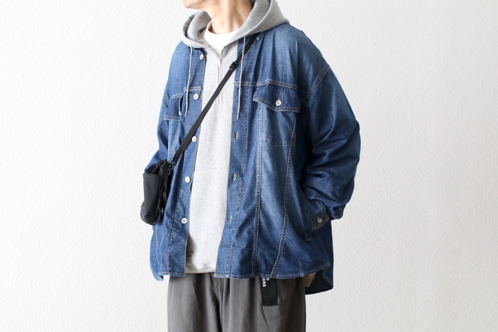 FreshService(�ե�å��奵���ӥ�) " N/C TECH DENIM TRUCKER SHIRT"