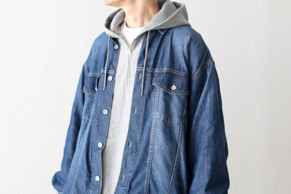 FreshService(�ե�å��奵���ӥ�) " N/C TECH DENIM TRUCKER SHIRT"
