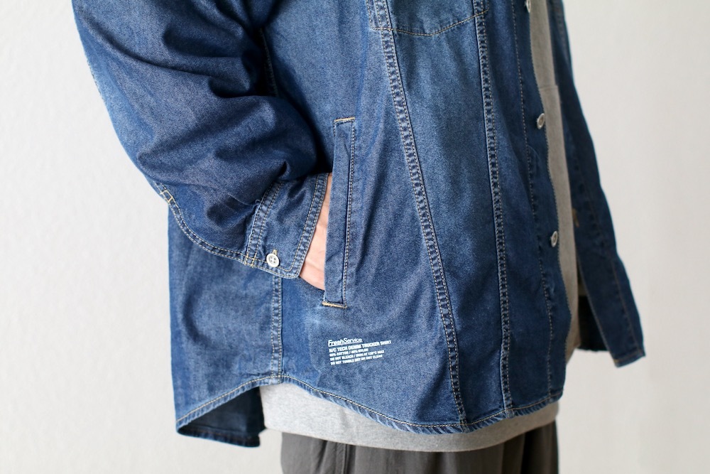 FreshService(�ե�å��奵���ӥ�) " N/C TECH DENIM TRUCKER SHIRT"