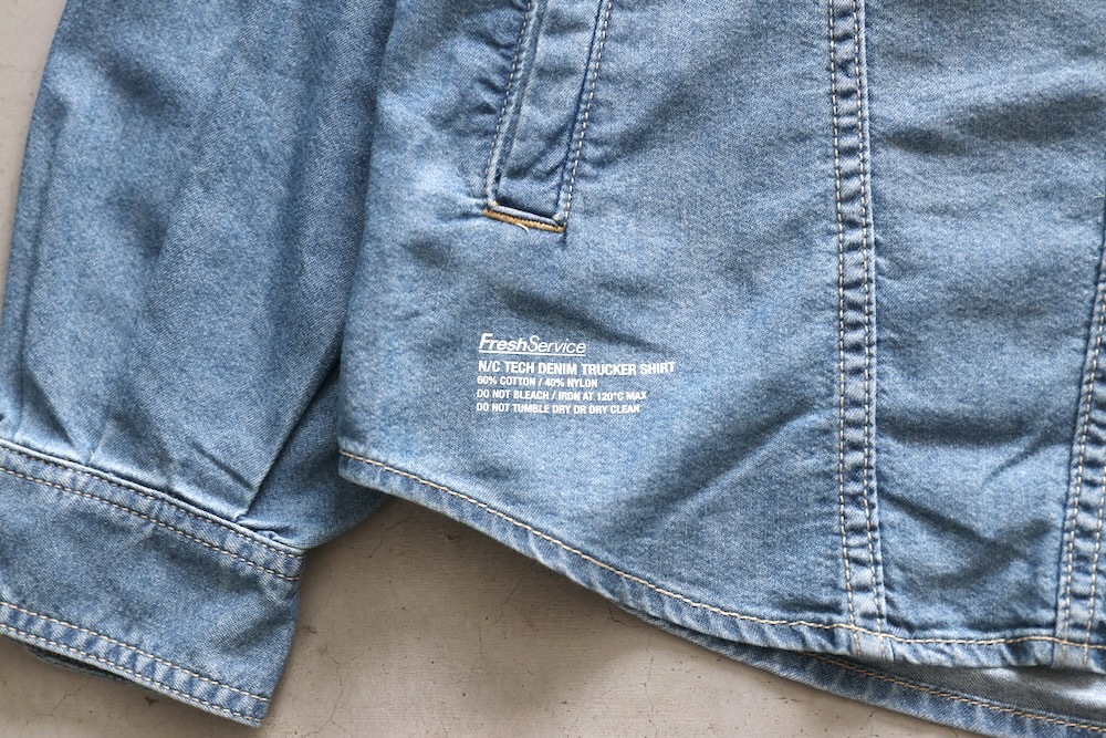 FreshService(�ե�å��奵���ӥ�) " N/C TECH DENIM TRUCKER SHIRT"