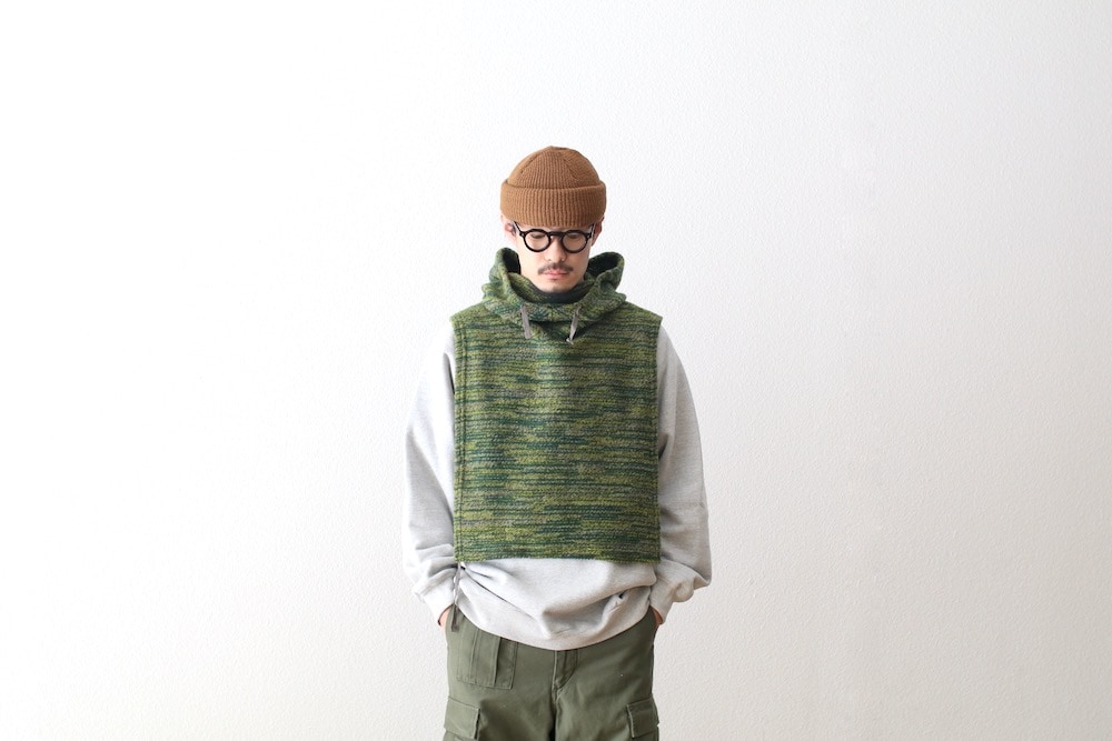 Engineered Garments (���󥸥˥����ɥ�������) ��Hooded Interliner - Poly Wool Melange Knit��