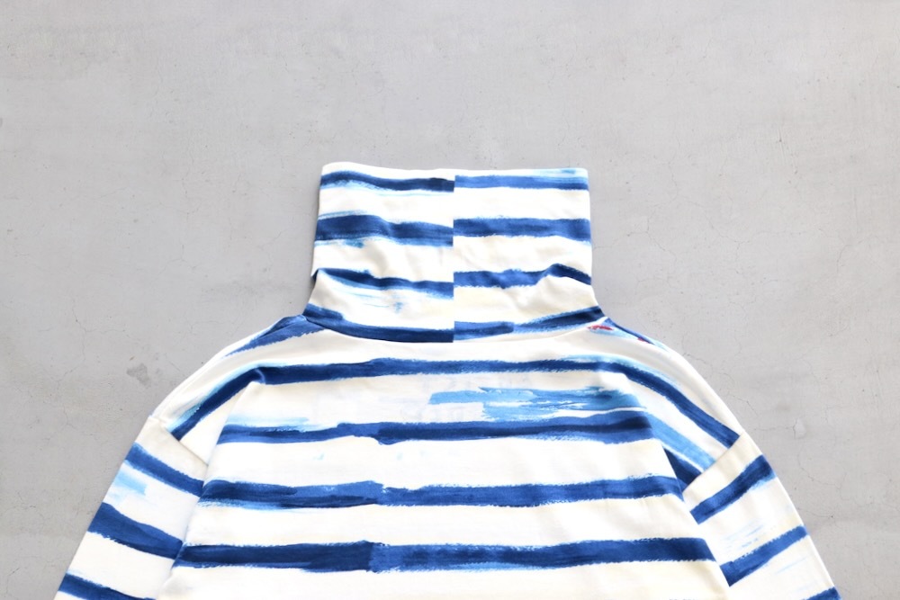 最終値下PORTER CLASSIC ARTIST BORDER TURTLE PORTER CLASSIC アーティスト ボーダー タートルネック | PORTER
