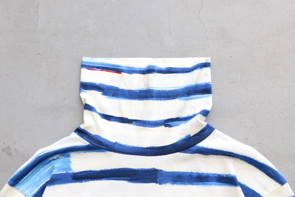 トップス PORTER CLASSIC ARTIST BORDER TURTLENECK Porter Classic(ポータークラシック) 