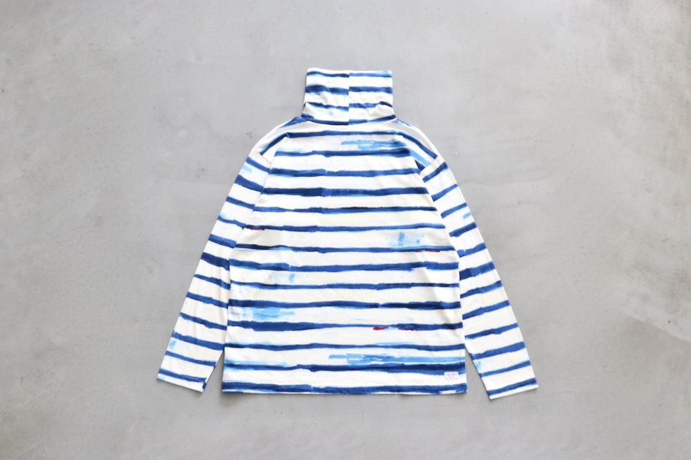 トップス PORTER CLASSIC ARTIST BORDER TURTLENECK M Porter Classic Artist Border Turtleneck / | eBay