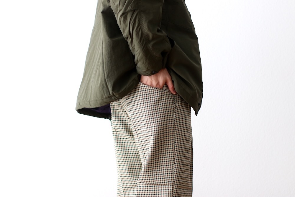 Needles(�ˡ��ɥ륺) "W.U. Tucked Side Tab Trouser - Poly Glen Plaid"