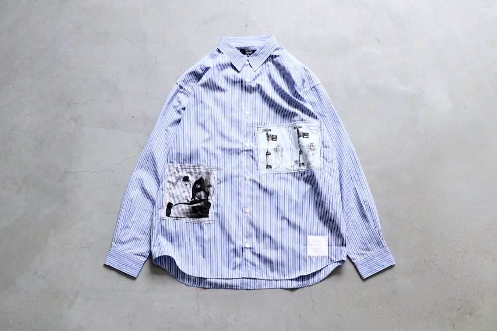 COMMEdesGARCONS HOMME【S】田中オム 長袖シャツ ストライプ COMMEdesGARCONS HOMME【S】田中オム 長袖シャツ ストライプ