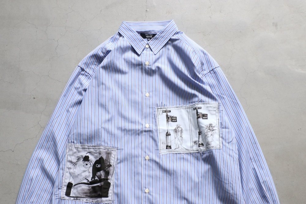 COMME des GARCONS HOMME(  륽󡦥) "ʥȥ饤סʥȥ饤/ʥåMIX Ralph Steadman HP-B009-051"
