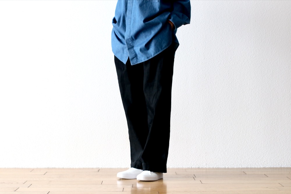 ��WOMEN'S��TOUJOURS�ʥȥ����塼�ˡ�Easy Field Trousers -13.5OZ. SELVAGE CLASSIC DENIM CLOTH(Black)��