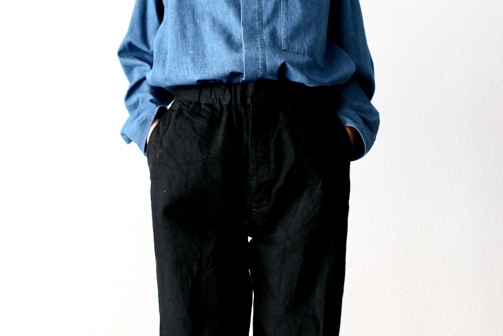 ��WOMEN'S��TOUJOURS�ʥȥ����塼�ˡ�Easy Field Trousers -13.5OZ. SELVAGE CLASSIC DENIM CLOTH(Black)��