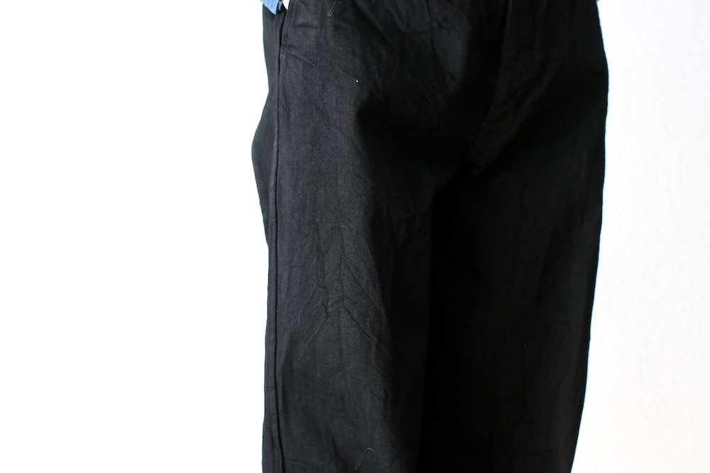 ��WOMEN'S��TOUJOURS�ʥȥ����塼�ˡ�Easy Field Trousers -13.5OZ. SELVAGE CLASSIC DENIM CLOTH(Black)��