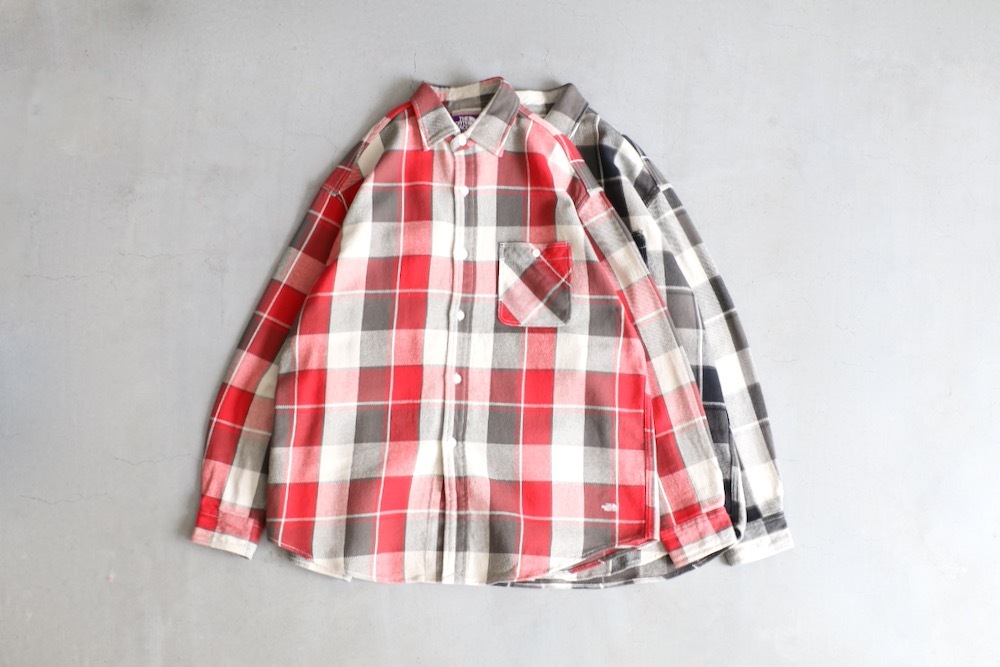 THE NORTH FACE PURPLE LABEL (�� �Ρ��� �ե����� �ѡ��ץ� �졼�٥�) "Flannel Plaid Field Shirt"