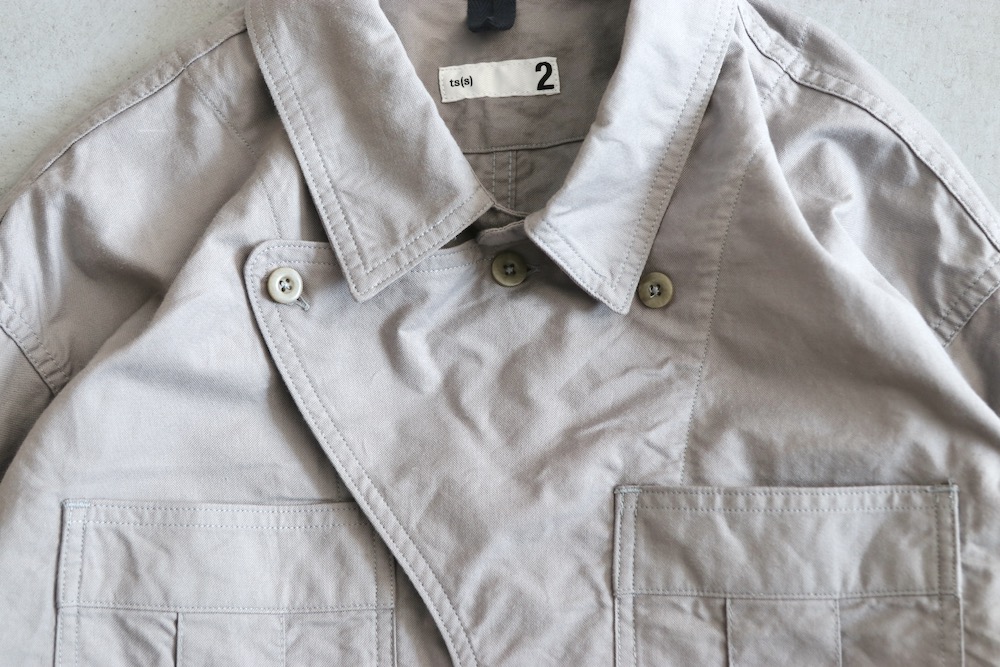 ts(s) (�ƥ�����������) "Military Shirt Jacket -Smoky Color Cotton Oxford Cloth"