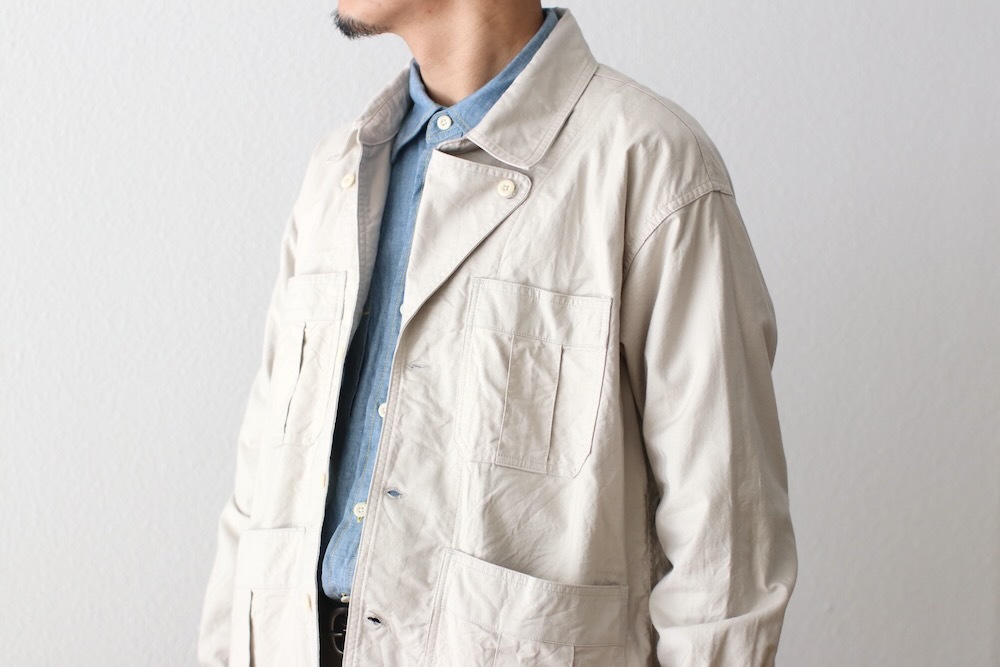 ts(s) (�ƥ�����������) "Military Shirt Jacket -Smoky Color Cotton Oxford Cloth"