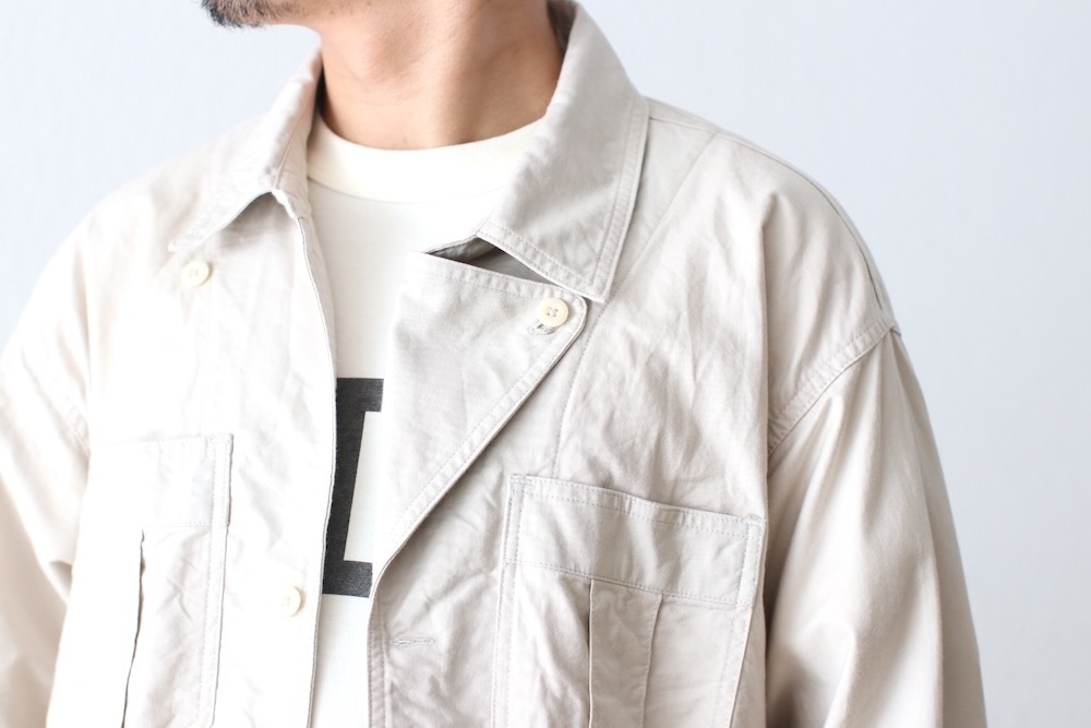 ts(s) (�ƥ�����������) "Military Shirt Jacket -Smoky Color Cotton Oxford Cloth"