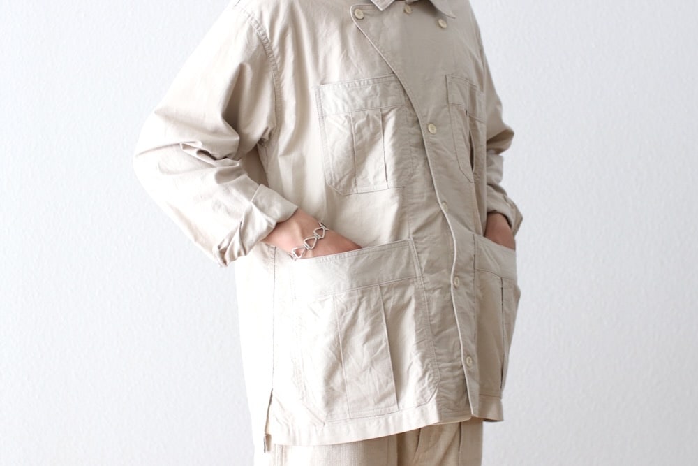 ts(s) (�ƥ�����������) "Military Shirt Jacket -Smoky Color Cotton Oxford Cloth"