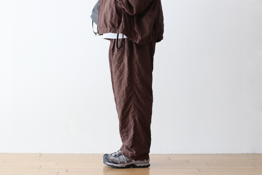 S.F.C(�������ե���) "NEW WIDE TWO TUCK PANTS (STITCHED NYLON)"