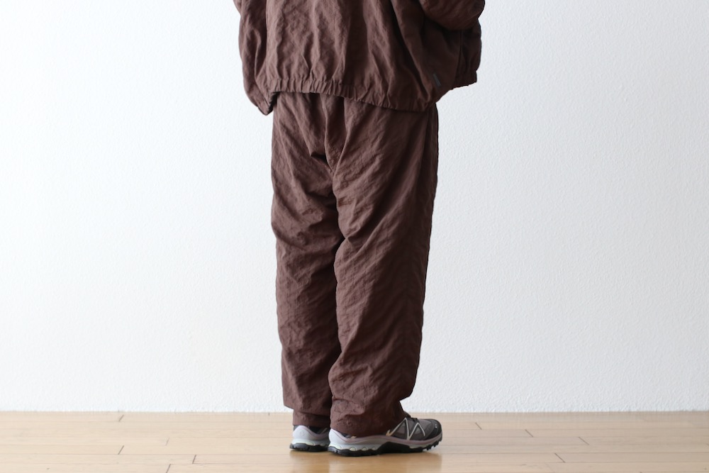 S.F.C(�������ե���) "NEW WIDE TWO TUCK PANTS (STITCHED NYLON)"