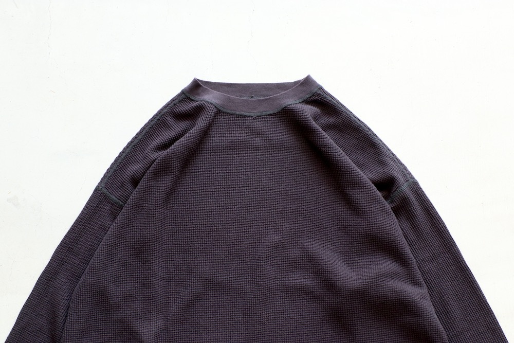 WOMEN'S】TOUJOURS（トゥジュー）“Loose Fit Undershirt -WAFFLE