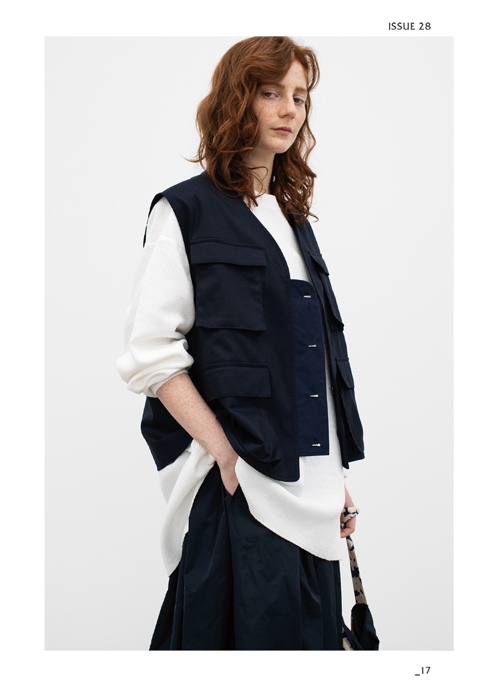 ��WOMEN'S��TOUJOURS�ʥȥ����塼�ˡ�Loose Fit Undershirt -WAFFLE RIB COTTON JERSEY��