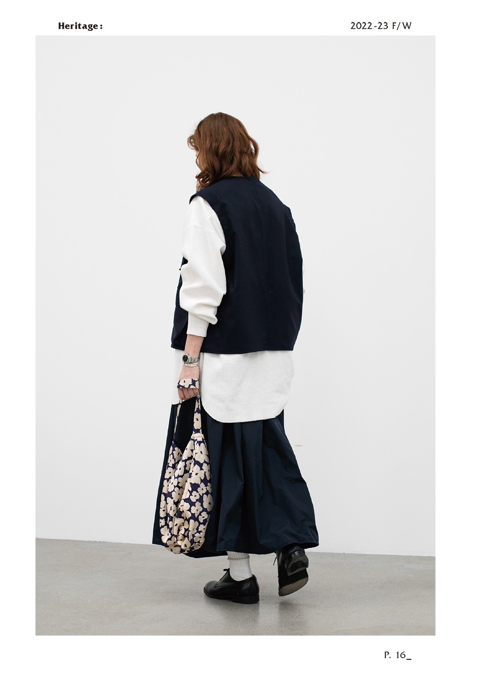 WOMEN'S】TOUJOURS（トゥジュー）“Loose Fit Undershirt -WAFFLE