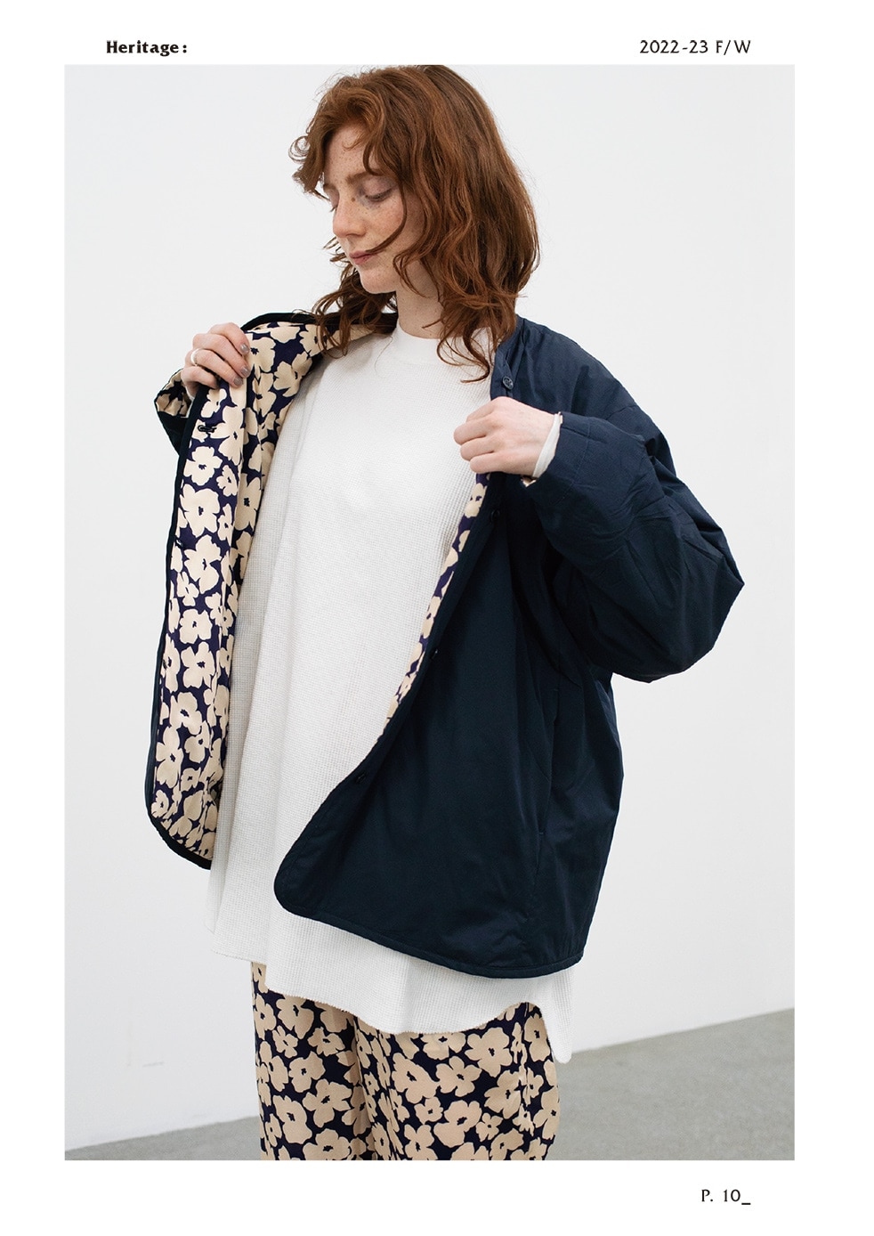 ��WOMEN'S��TOUJOURS�ʥȥ����塼�ˡ�Loose Fit Undershirt -WAFFLE RIB COTTON JERSEY��