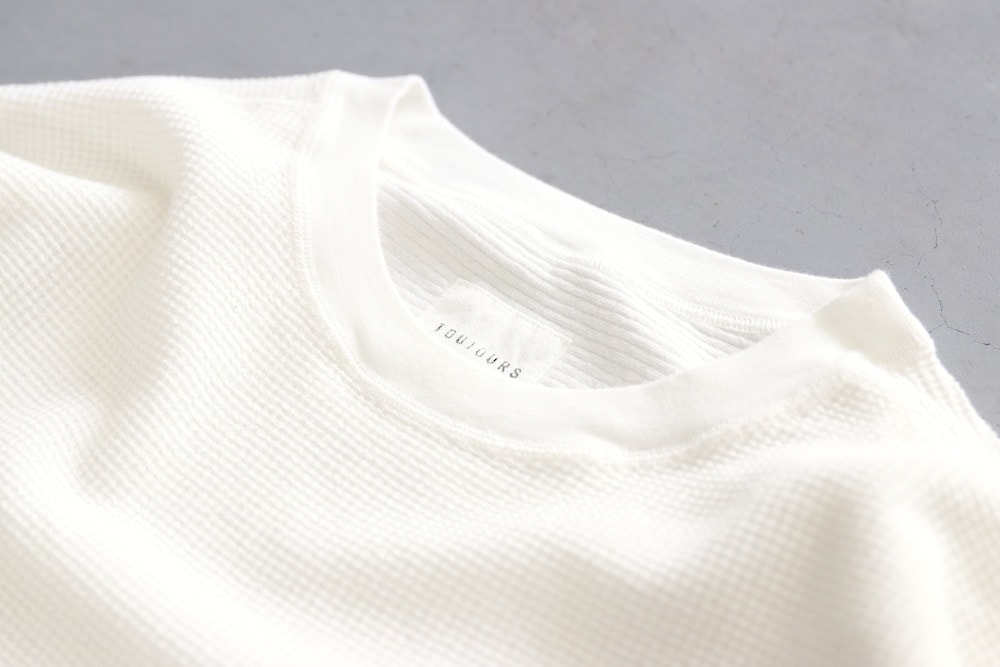 WOMEN'S】TOUJOURS（トゥジュー）“Loose Fit Undershirt -WAFFLE RIB