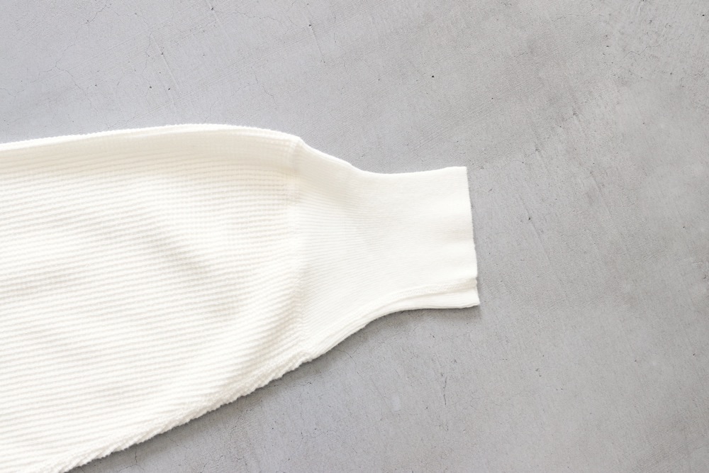 WOMEN'S】TOUJOURS（トゥジュー）“Loose Fit Undershirt -WAFFLE