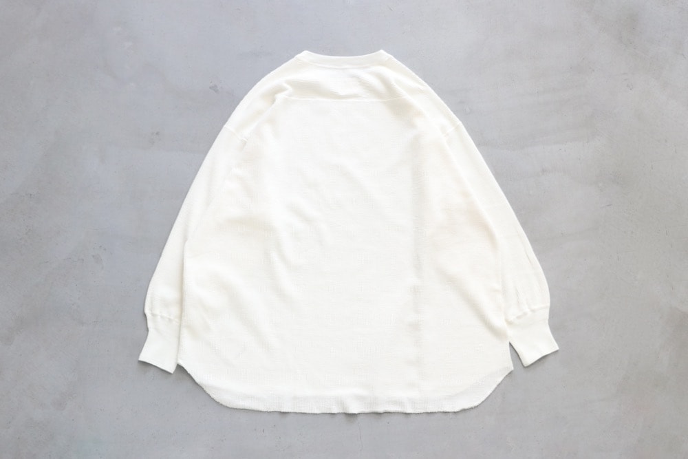 WOMEN'S】TOUJOURS（トゥジュー）“Loose Fit Undershirt -WAFFLE RIB