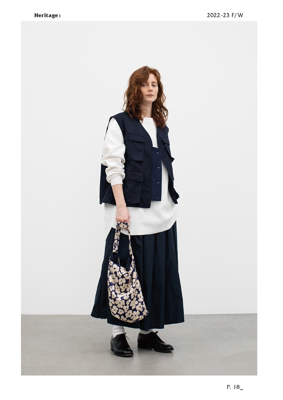 WOMEN'S】TOUJOURS（トゥジュー）“Loose Fit Undershirt -WAFFLE