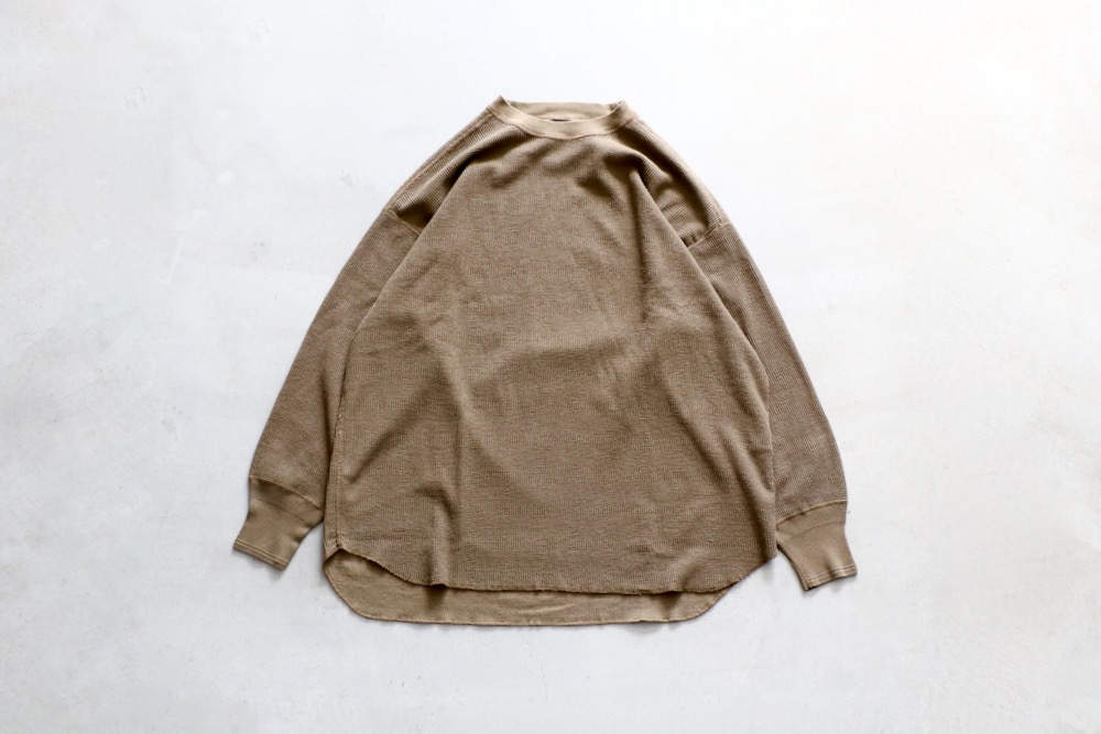 トゥジューtoujours Loose Fit UndershirtワッフルT WOMEN'S】TOUJOURS（トゥジュー）“Loose Fit Undershirt -WAFFLE