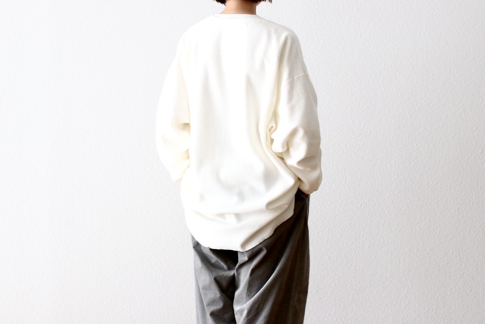 ��WOMEN'S��TOUJOURS�ʥȥ����塼�ˡ�Loose Fit Undershirt -WAFFLE RIB COTTON JERSEY��