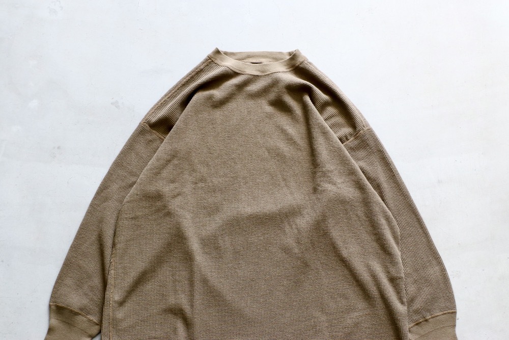 WOMEN'S】TOUJOURS（トゥジュー）“Loose Fit Undershirt -WAFFLE RIB