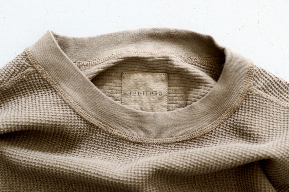 ��WOMEN'S��TOUJOURS�ʥȥ����塼�ˡ�Loose Fit Undershirt -WAFFLE RIB COTTON JERSEY��