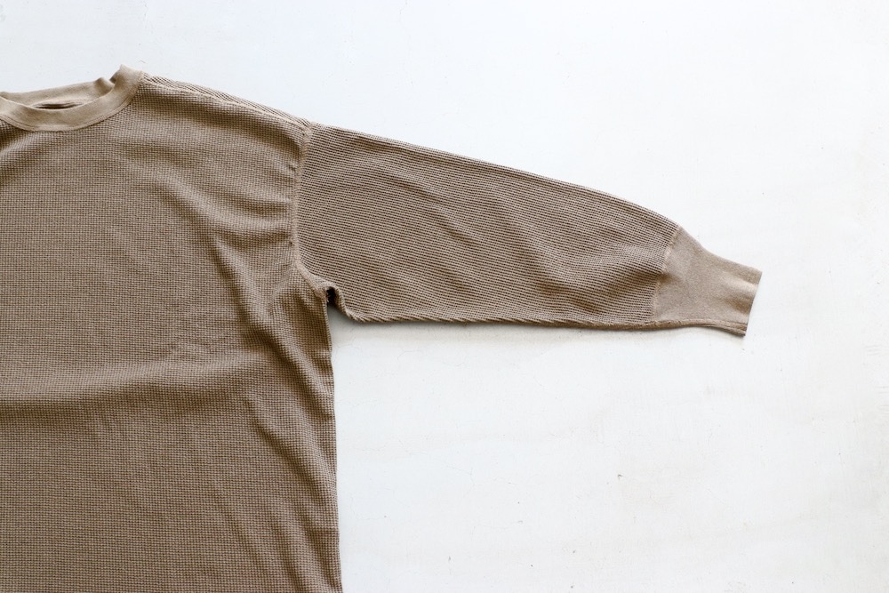 WOMEN'S】TOUJOURS（トゥジュー）“Loose Fit Undershirt -WAFFLE RIB